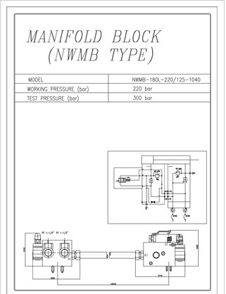 MANIFOLD BLOCK (NWMB TYPE) 도면