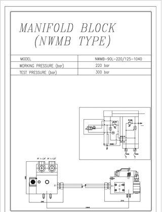 MANIFOLD BLOCK (NWMB TYPE) 도면