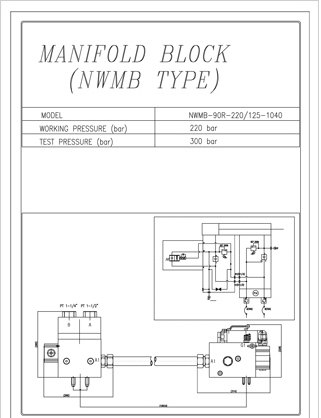 MANIFOLD BLOCK (NWMB TYPE) 도면